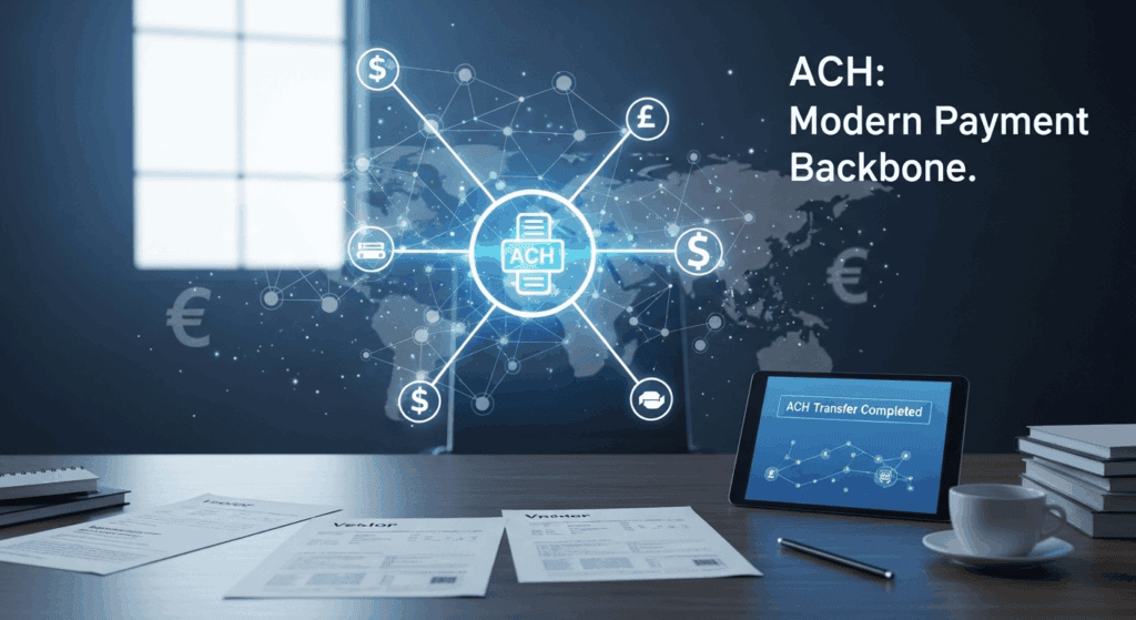 Set up ACH payments to vendors